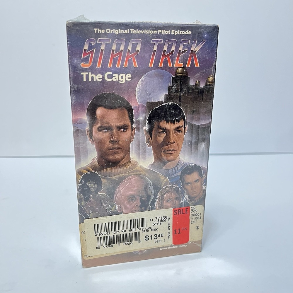 Star Trek: The Cage VHS Original Pilot Paramount Never Shown on TV -1986